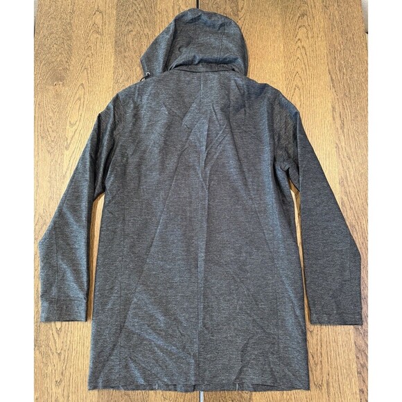 Vince Hooded Full Zip Parka Jacket Men’s Size S Black Snap Zip Pockets MSRP $645 - Picture 2 of 14